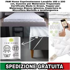 Topper coprimaterasso 160x200c usato  Casapesenna
