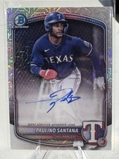 2025 Bowman Chrome Mega Box Paulino Santana Auto BMA-PS. comprar usado  Enviando para Brazil