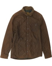 Jaqueta acolchoada masculina ALL SAINTS Reino Unido 38 marrom médio algodão CY68 comprar usado  Enviando para Brazil