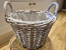 Wicker white washed for sale  TAMWORTH