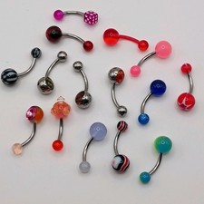 Belly bar silver for sale  Salisbury