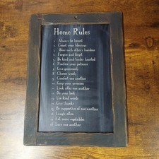 Framed home rules for sale  Fleetwood