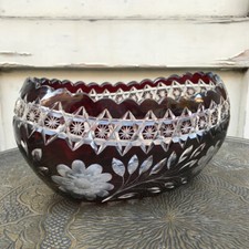 Glasschale kristallglas geschl gebraucht kaufen  Nürnberg