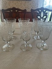 Vintage etched floral for sale  Bullard