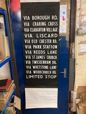 Vintage bus banner for sale  BLACKPOOL