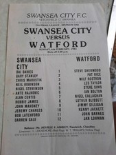 Swansea watford rare for sale  LLANTWIT MAJOR
