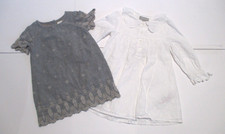 VESTIDO DE RENDA BABY GAP & PRIMARK CRIANÇA MENINAS CINZA E BRANCO ILHÓS TAMANHO 18-24 SEG, usado comprar usado  Enviando para Brazil