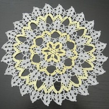 Usado, 32 cm, 12,6 polegadas, amarelo, cinza, feriado, guardanapo de malha à mão, ogrc30, #1219 comprar usado  Enviando para Brazil