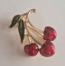 Gorgeous rhinestone cherry for sale  LONDON