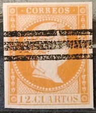 España Isabel II Edifil # NE1A barrado 1855 comprar usado  Enviando para Brazil