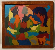 Tableau abstrait composition d'occasion  Beauvais
