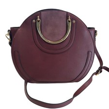 Usado, Bolsa tote redonda de couro roxo e camurça comprar usado Usado, Bolsa tote redonda de couro roxo e camurça comprar usado  Enviando para Brazil