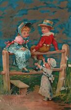 Cartão postal vintage feliz aniversário infantil saudações e desejos cartão lembrança comprar usado  Enviando para Brazil