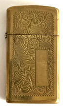 Vintage slim zippo for sale  LEEDS