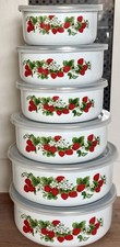 Vintage enamel strawberry for sale  OLDHAM