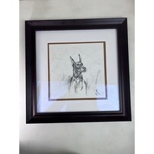 Framed doberman sketch d'occasion  Expédié en Belgium