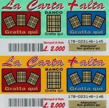Lotteria bellissimi biglietti usato Lotteria bellissimi biglietti usato  Roma