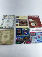 Lote de (6) libros - álbumes de recortes manualidades en papel tarjetas tarjetas tarjetas de felicitación segunda mano  Embacar hacia Mexico