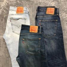 Lote Atacado de 3 Jeans Levi's Work Masculino Tamanho 34x34 Azul Grau B comprar usado  Enviando para Brazil