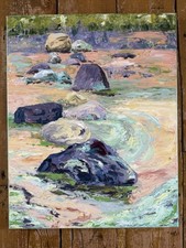 Vintage acrylic canvas for sale  COLCHESTER