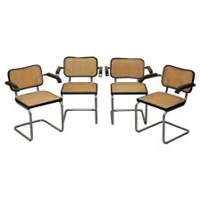 QUATRO CADEIRAS DE JANTAR VINTAGE 1970 FEITAS NA ITÁLIA ESTAMPADAS MARCEL BREUER CESCA KNOLL comprar usado  Enviando para Brazil