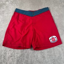 Bermuda de praia vintage Jimmyz masculina 34 carretéis vermelhos patch náilon praia pesca comprar usado  Enviando para Brazil