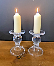 Pair clear glass for sale  HUDDERSFIELD