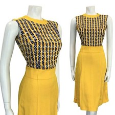 Vtg 60s yellow for sale  SHEFFIELD