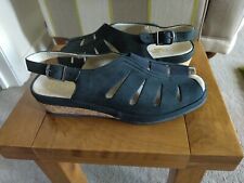Black suede slingback for sale  CAERPHILLY