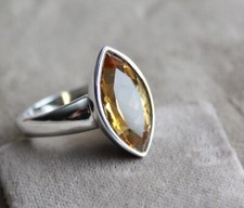 Schicker ring citrin gebraucht kaufen  Gemünden