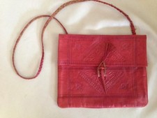 Vintage leder rot gebraucht kaufen  Stuttgart