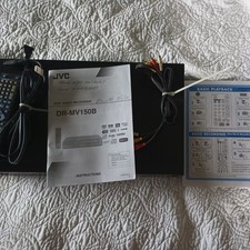 JVC DR-MV150B DVD & VHS combo gravador remoto e instruções pouco usado, usado comprar usado  Enviando para Brazil