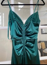 Vestido Windsor Feminino Pequeno Verde Jordyn Formal Cetim Sereia com Cauda, usado comprar usado  Enviando para Brazil