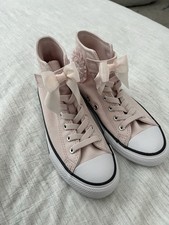 Usado, Babados e arcos Converse Big Kids meninas Chuck Taylor All Star tamanho 3 comprar usado  Enviando para Brazil