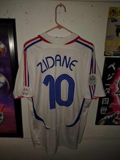Camiseta masculina França 2006 Copa do Mundo Adidas autêntica ZIDANE #10 Away tamanho GG comprar usado  Enviando para Brazil