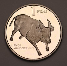 1983 Filipinas 1 Piso KM# 243 DeepCAM moeda à prova baixa vintage 750 - Escassa comprar usado  Enviando para Brazil