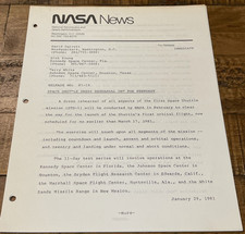 Nasa news release for sale  Liberty Hill