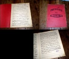 Recueil partitions manuscrites d'occasion  Tours-