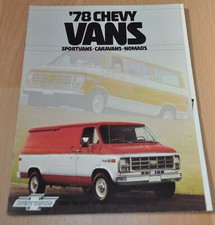 1978 Chevrolet Chevy Van Sportvan Caravan Nomad Brochura Prospekt comprar usado  Enviando para Brazil