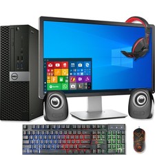 Dell HP CORE i5 6th QUAD DESKTOP PC & 24" TFT COMPUTER WIN10 16GB RAM 512GB SSD comprar usado  Enviando para Brazil