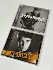Justin Bieber 2 CD Lot, My World 2.0 (2010) & Believe (2012) Free Shipping comprar usado  Enviando para Brazil