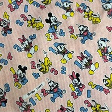 Usado, Tecido de moletom elástico Baby Mickey personagens da Disney anos 1980 tecido de malha comprar usado  Enviando para Brazil