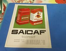 Pubblicita 1967 saicaf usato  Roma