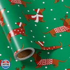 Mini rolo de papel de embrulho LeZakaa Natal Dachshund, Dachshund vestido em Fe comprar usado Mini rolo de papel de embrulho LeZakaa Natal Dachshund, Dachshund vestido em Fe comprar usado  Enviando para Brazil
