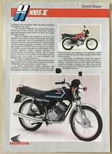 Honda h100s motorcycle for sale  LEICESTER