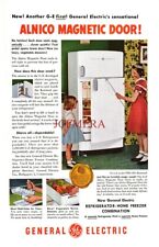 G.E. Combinación de puerta magnética refrigerador-congelador anuncio 1950 anuncio impreso 693/162 segunda mano  Embacar hacia Mexico