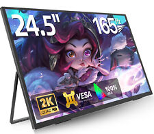 Usado, Monitor portátil 24,5 polegadas 2K 165Hz 2560x1440 PC tela FreeSync para jogadores PS5 comprar usado  Enviando para Brazil