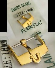 Fivela Omega banhada a ouro amarelo 18k 18 mm PLAINA PLANA SUÍÇA, usado comprar usado  Enviando para Brazil