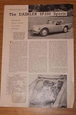 Daimler sp250 sports for sale  BIRMINGHAM