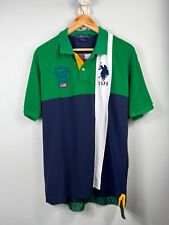 Polo Ralph Lauren EUA Assn. Camisa polo de rugby bordada anos 90 Big Pony USPA tamanho G comprar usado  Enviando para Brazil